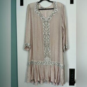 Judith Ann Plus Vintage Silk Cocktail Dresss